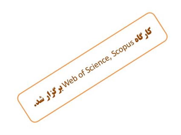 کارگاه آموزشی پایگاه‌های اطلاعاتی Scopus, Web of Science برگزار شد.